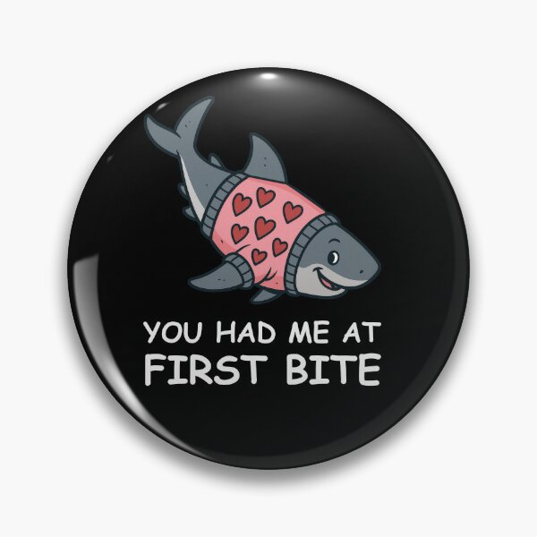 Item preview, Hai Mit Herzpullover – You Had Me At First Bite designed and sold by sbachstroem.