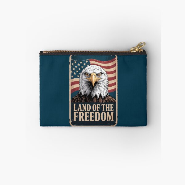 Item preview, 4TH JULY LAND OF THE FREEDOM - EAGLE PATRIOTIC AMERICAN GRAPHIC  designed and sold by KrissGraphShop.