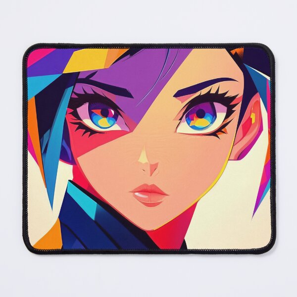 Item preview, Geometric Anime Girl Portrait 1 designed and sold by SparroCreative.