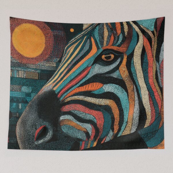 Item preview, Tiled Zebra designed and sold by AutoPopStudio.