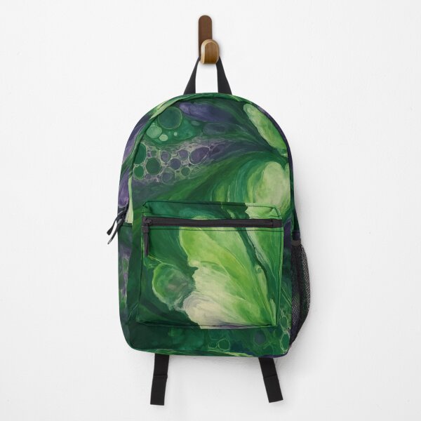 Item preview, Verdant Bloom: Abstract Flow in Green & Violet designed and sold by AbstractAnom.