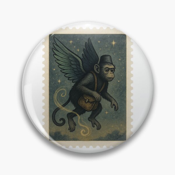 Item preview, Flying Monkey Stamp designed and sold by Drama&Doodles.