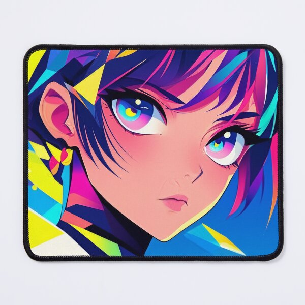 Item preview, Geometric Anime Girl Portrait 2 designed and sold by SparroCreative.