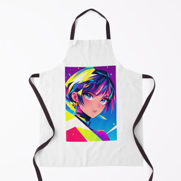 Item preview, Geometric Anime Girl Portrait 2 designed and sold by SparroCreative.