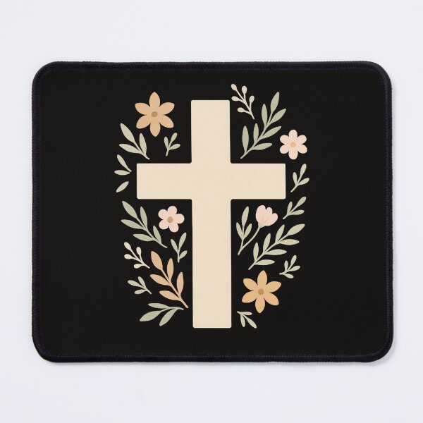 Item preview, Boho Cross with Pastel Flowers, Christian, Faith designed and sold by stylishdzign.