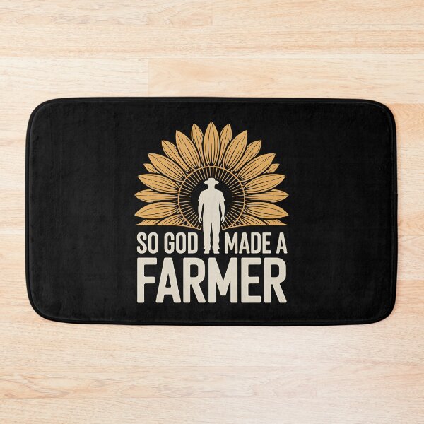 Item preview, So God Made A Farmer - It's the perfect gift for someone who values rural life, strong faith, and the honest hard work of farming. designed and sold by ZyziowskyArt.
