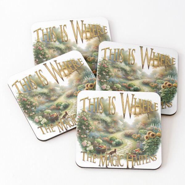 Item preview, This Is Where the Magic Happens – Whimsical Garden Art Design designed and sold by Enjoynit.