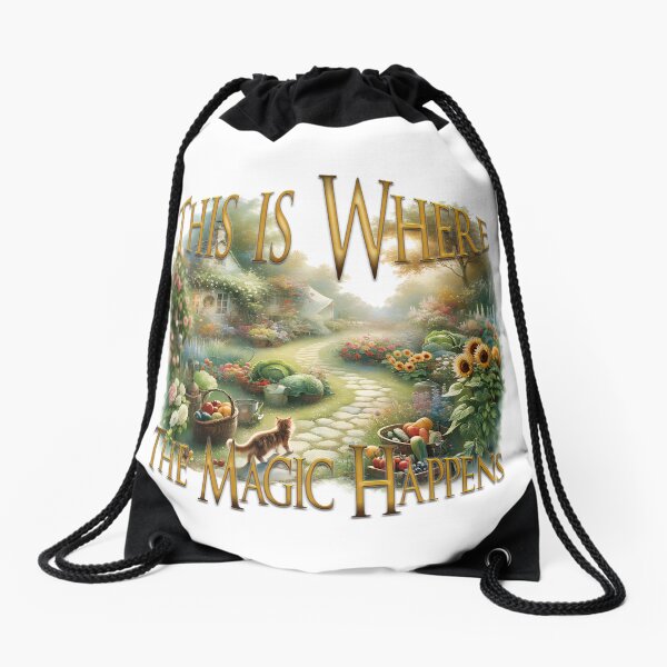 Item preview, This Is Where the Magic Happens – Whimsical Garden Art Design designed and sold by Enjoynit.