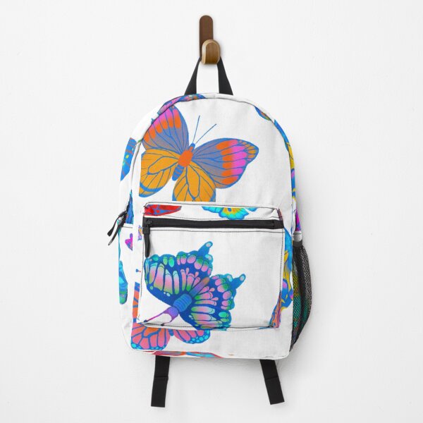 Item preview, colorful butterfly pattern aesthetic whimsical nature y2k design designed and sold by TropicalTrails.