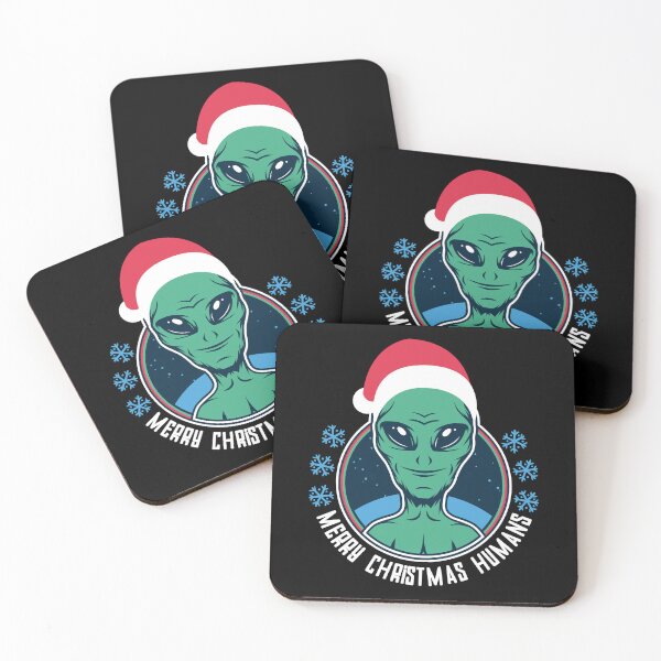 Item preview, Merry Christmas Humans  - Funny Santa Alien designed and sold by MasartDesigns.