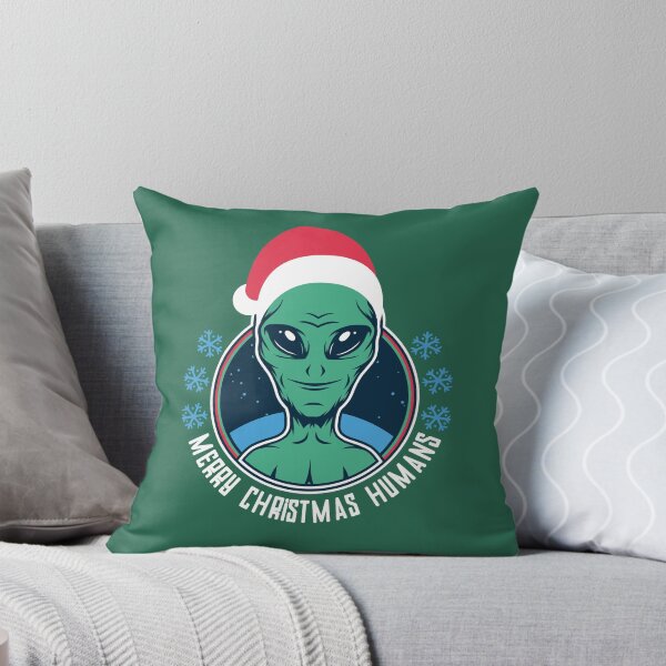 Item preview, Merry Christmas Humans  - Funny Santa Alien designed and sold by MasartDesigns.