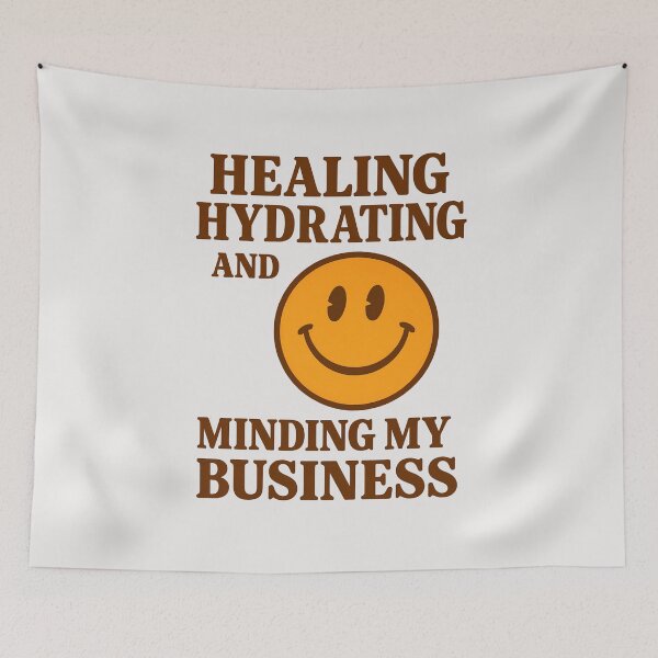 Item preview, Healing Hydrating Minding My Business Quote Design designed and sold by tinytwist.