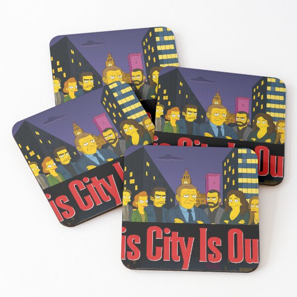 Item preview, This City Is Ours Simpons Sopranos Style Poster designed and sold by WhoRemembers.
