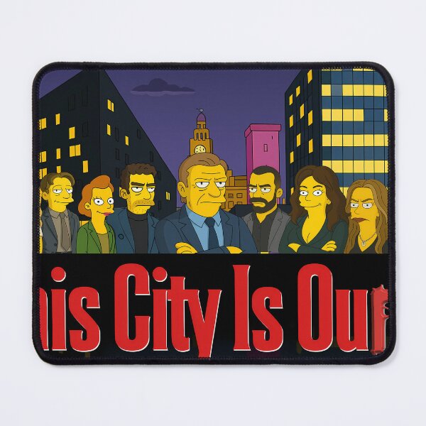 Item preview, This City Is Ours Simpons Sopranos Style Poster designed and sold by WhoRemembers.