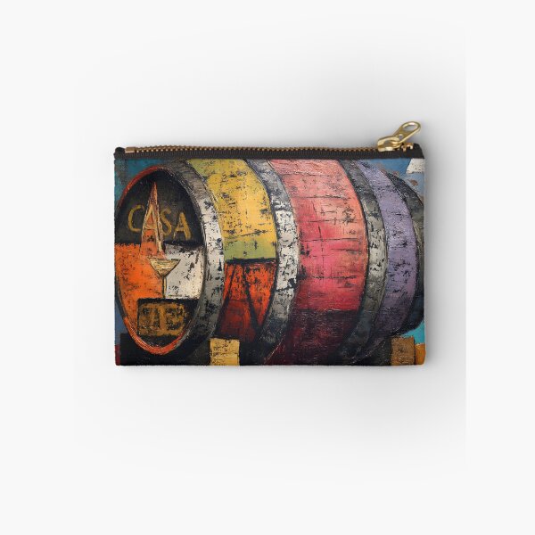 Item preview, CASA Whisky Barrel - Bold Geometric Design with Martini Glass Abstract Vivid Background designed and sold by OlfactoART Studio.