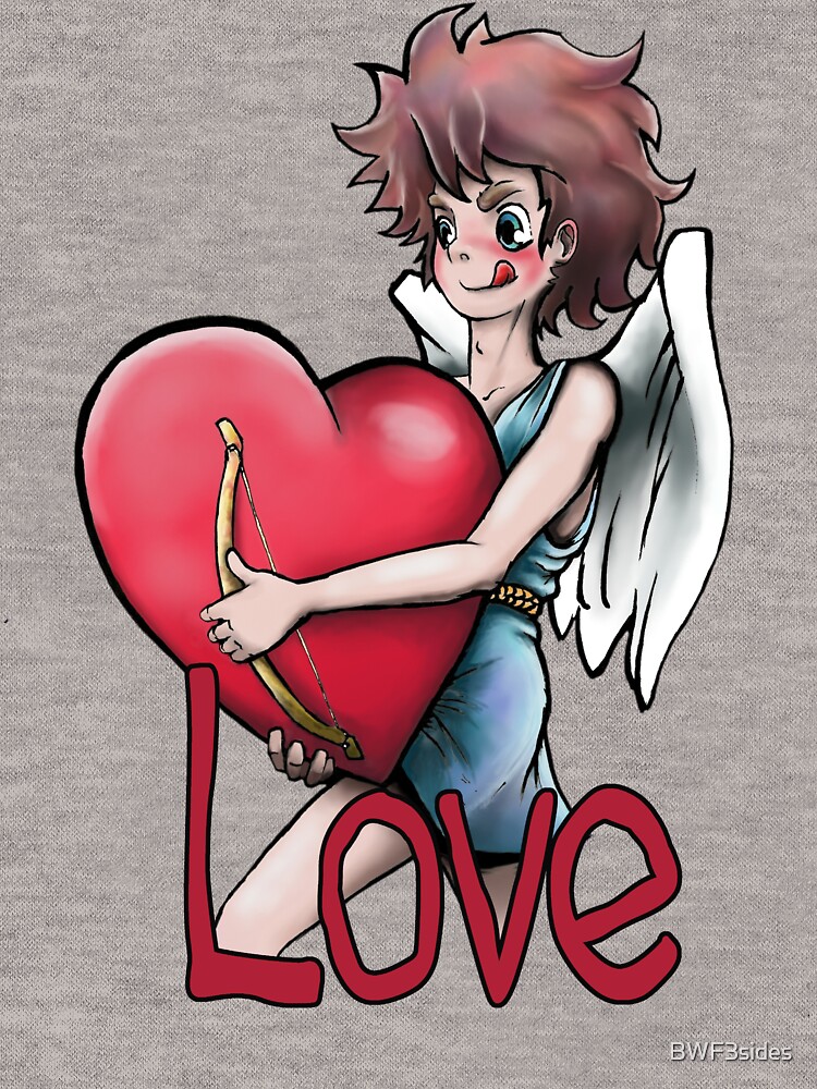 Aperçu 7 sur 7. T-shirt essentiel avec l'œuvre Cupidon, transport express d'amour créée et vendue par BWF3sides.