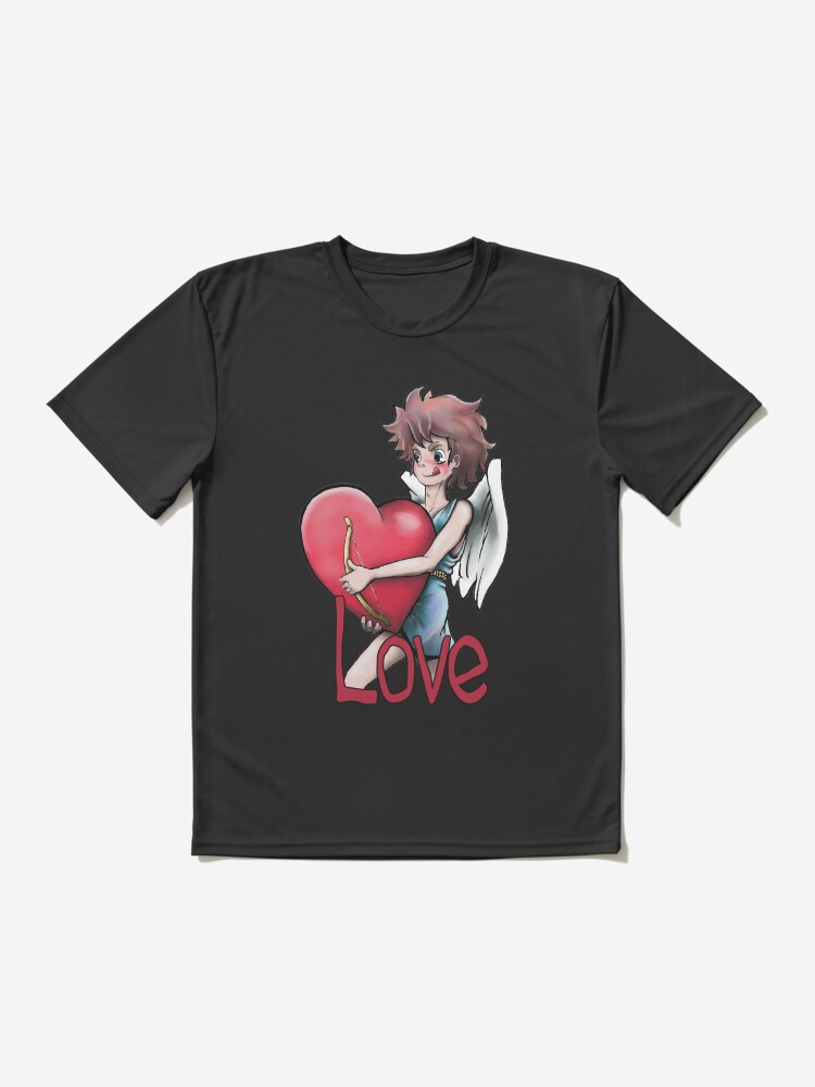 Aperçu 2 sur 7. T-shirt respirant avec l'œuvre Cupidon, transport express d'amour créée et vendue par BWF3sides.