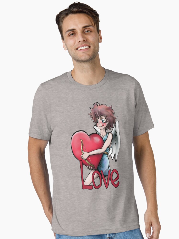 Aperçu 1 sur 7. T-shirt essentiel avec l'œuvre Cupidon, transport express d'amour créée et vendue par BWF3sides.