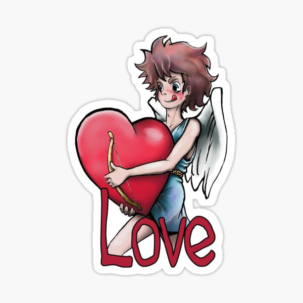 Cupidon, transport express d'amour Sticker
