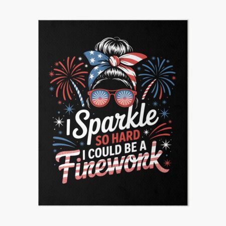 Item preview, Fireworks 4th Of July Funny Sparkle For Women American Flag designed and sold by clothesy7.