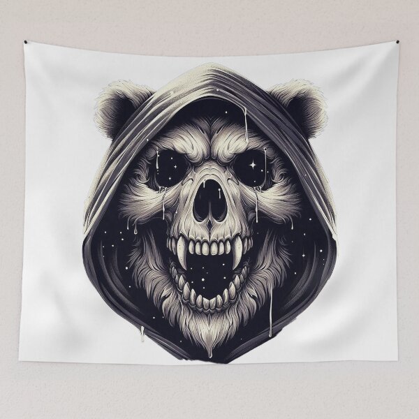 Item preview, Melting Bear Skull of the 8th Dimension designed and sold by nikkolaus.