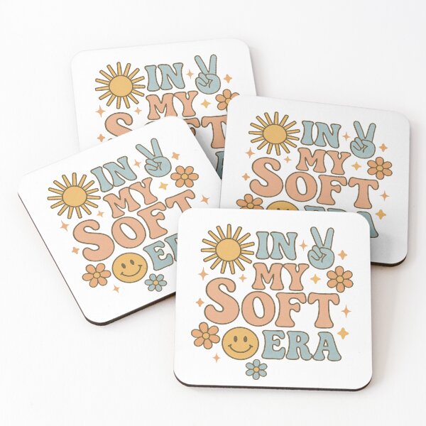 Item preview, This retro-inspired "In My Soft Era" design features a cheerful blend of pastel tones, designed and sold by Waraphot.