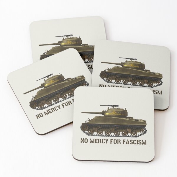 Item preview, Sherman Tank - No Mercy for Fascism designed and sold by Thelittlelord.