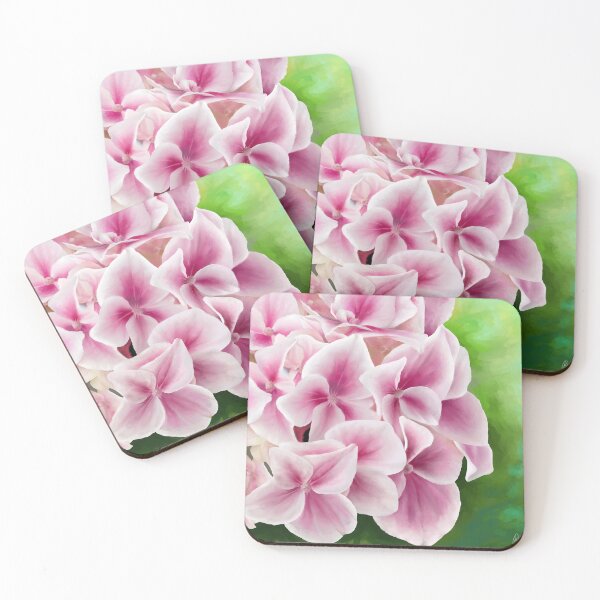 Item preview, Pink hydrangea close-up designed and sold by BWF3sides.