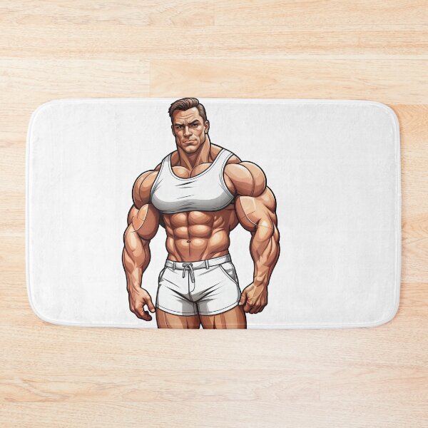 Item preview, Ultra Muscular Bodybuilder Sticker – Bold Fitness Art #116 designed and sold by ForeverPrintsOK.