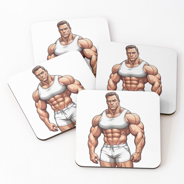 Item preview, Ultra Muscular Bodybuilder Sticker – Bold Fitness Art #116 designed and sold by ForeverPrintsOK.
