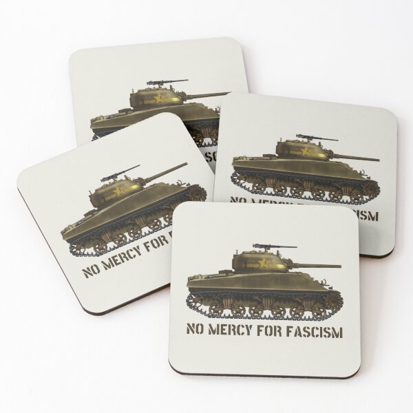 Item preview, Sherman Tank - No Mercy for Fascism designed and sold by Thelittlelord.