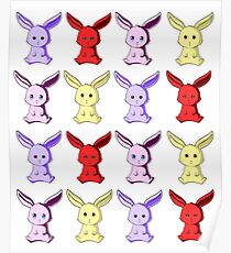 Miniature Rabbit Colour Poster