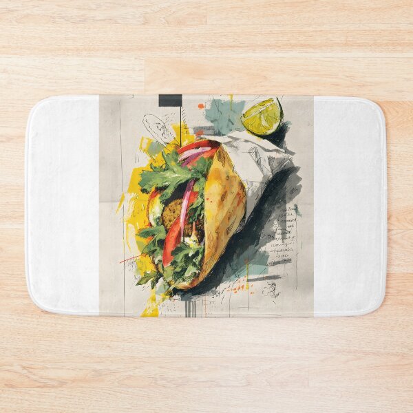 Item preview, Falafel Wrap with Greens, Tomato, and Lime - A Bold and Lively Tribute to Plant-Based Street Food designed and sold by OlfactoART Studio.