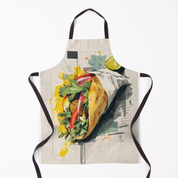 Item preview, Falafel Wrap with Greens, Tomato, and Lime - A Bold and Lively Tribute to Plant-Based Street Food designed and sold by OlfactoART Studio.