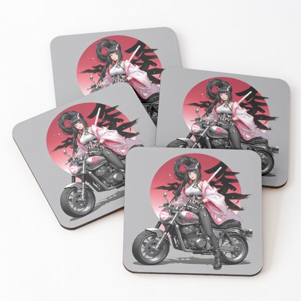 Item preview, Japanese motorcyclist warrior girl designed and sold by MerlinWear.