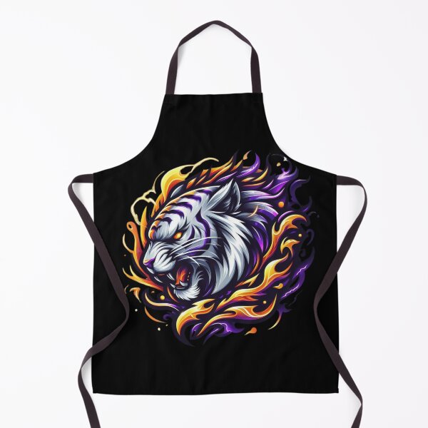 Item preview, Silver Tiger With Purple Flames designed and sold by Mark Cannon.