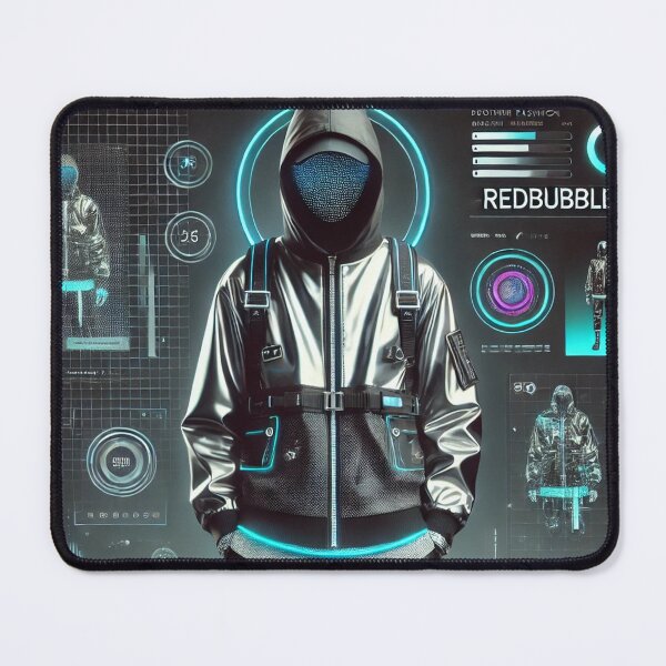 Item preview, Futuristic Anonymous Techwear Figure designed and sold by MarinaBlackArt.