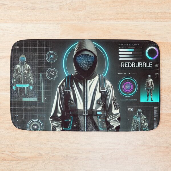 Item preview, Futuristic Anonymous Techwear Figure designed and sold by MarinaBlackArt.