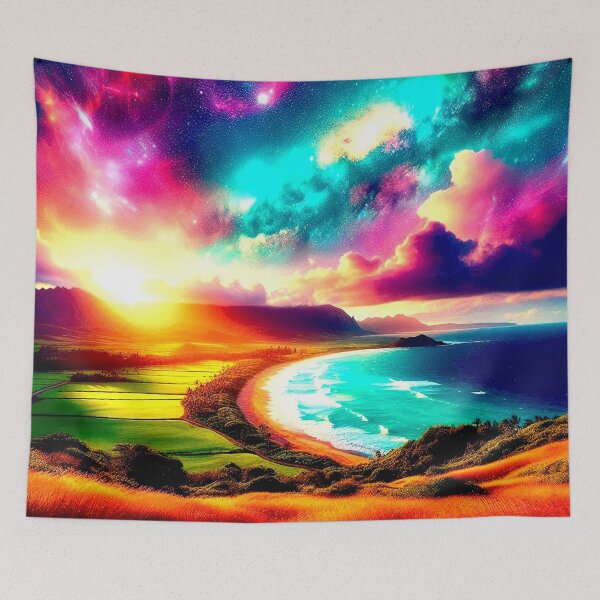 Item preview, "Shoreline Cosmos Earth and Sky United" designed and sold by ADCSunshine.