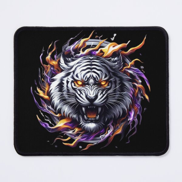 Item preview, Metallic Tiger With Purple Flames designed and sold by Mark Cannon.