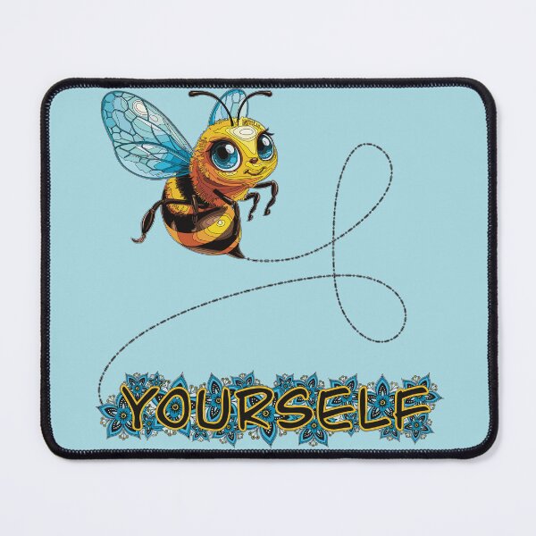 Item preview, Be Yourself Inspirational Design: Zentangle Bee and Floral Art designed and sold by AmberEchoCreates.