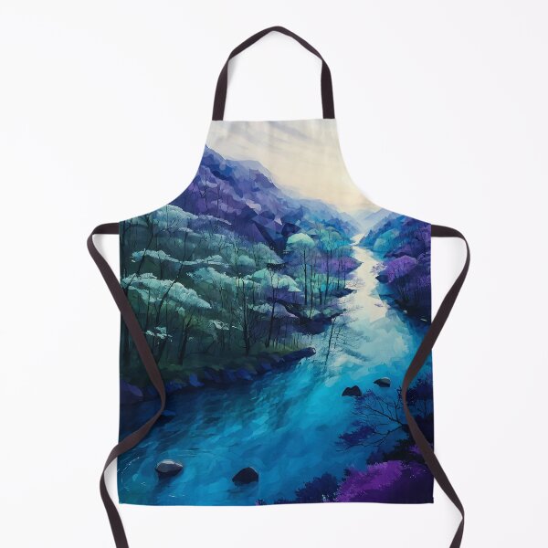 Item preview, Green and Blue River designed and sold by Midnight Daze Studio.