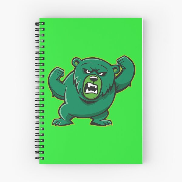 Item preview, angry green bear designed and sold by MerlinWear.