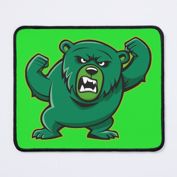 Item preview, angry green bear designed and sold by MerlinWear.
