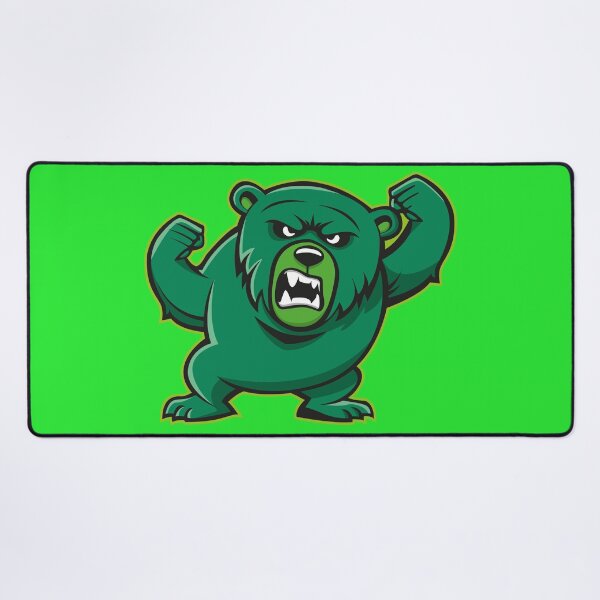 Item preview, angry green bear designed and sold by MerlinWear.
