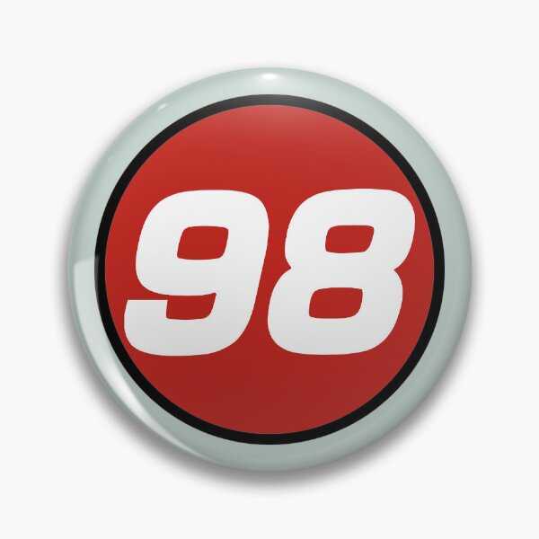 Item preview, 98 Ken Miles race number designed and sold by FeralJackRabit.