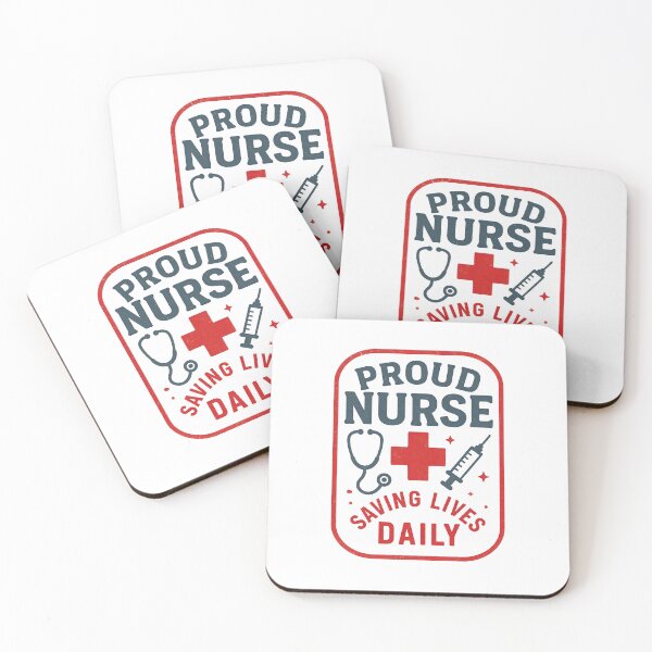 Item preview, Proud Nurse Saving Lives Daily – Nursing Quote  designed and sold by stylishdzign.