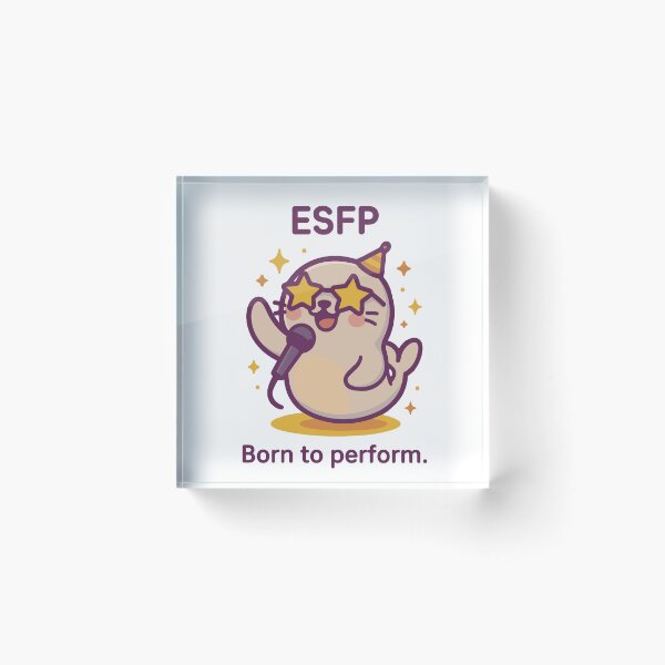 Item preview, ESFP Kawaii | Performer Seal with Star Glasses - Born to Shine designed and sold by SealSquad.