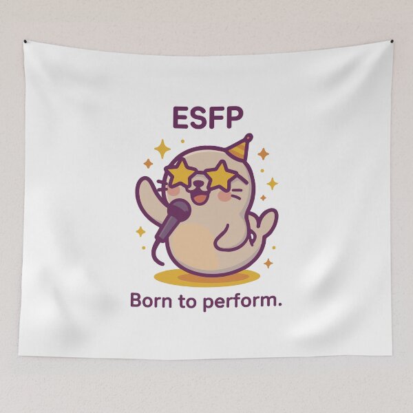 Item preview, ESFP Kawaii | Performer Seal with Star Glasses - Born to Shine designed and sold by SealSquad.