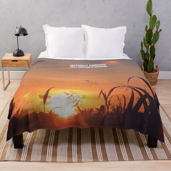 Item preview, Golden Sunset Serenity – Inspirational Quote “Without Purpose, Only Emptiness Remains” for Nature Lovers & Dreamers designed and sold by knalpot-design.